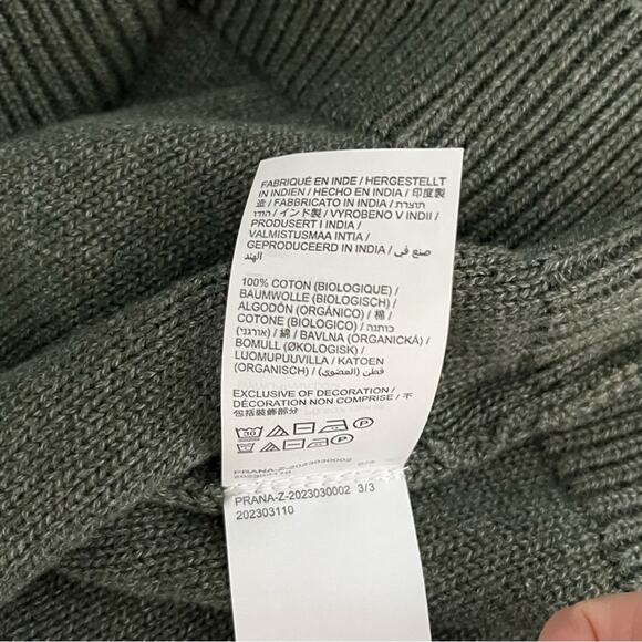 Prana North Loop Sweater in Evergreen Size XL NWT - Picture 7 of 8